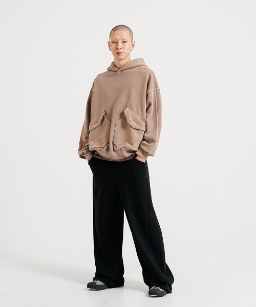 トレーナー スウェット 「PUNCHLINE」Big Pocket Pigment Hoodie/JJHD9162 メンズ_10
