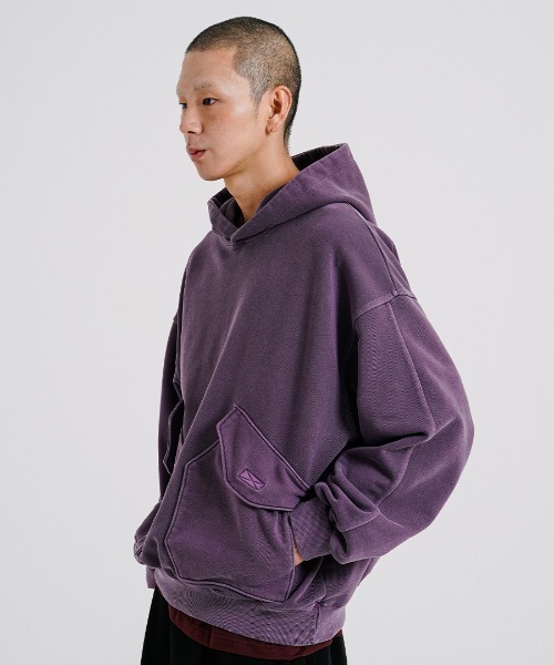 トレーナー スウェット 「PUNCHLINE」Big Pocket Pigment Hoodie/JJHD9162 メンズ_15