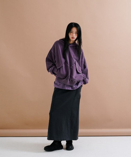 トレーナー スウェット 「PUNCHLINE」Big Pocket Pigment Hoodie/JJHD9162 メンズ_18