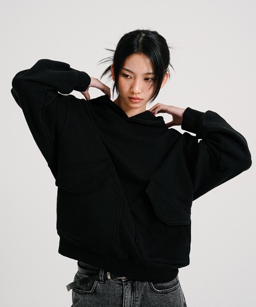トレーナー スウェット 「PUNCHLINE」Big Pocket Pigment Hoodie/JJHD9162 メンズ_21