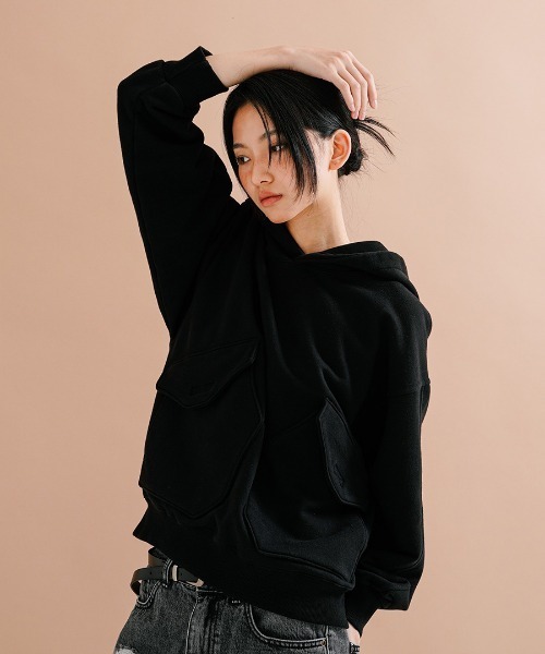 トレーナー スウェット 「PUNCHLINE」Big Pocket Pigment Hoodie/JJHD9162 メンズ_22
