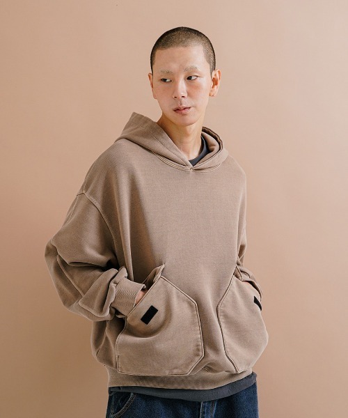 トレーナー スウェット 「PUNCHLINE」Big Pocket Pigment Hoodie/JJHD9162 メンズ_8
