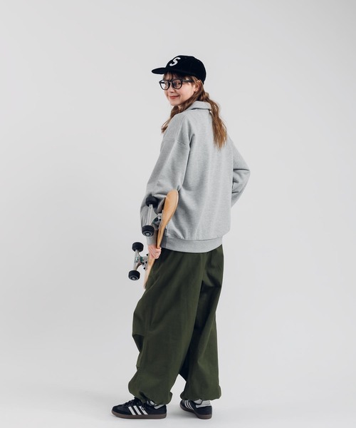 「MUHET」 スウェットカットソー X-LARGE ライトベージュ レディース_画像7