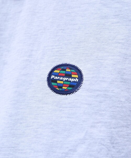 「Paragraph」 半袖Tシャツ フリ- ブルー メンズの画像