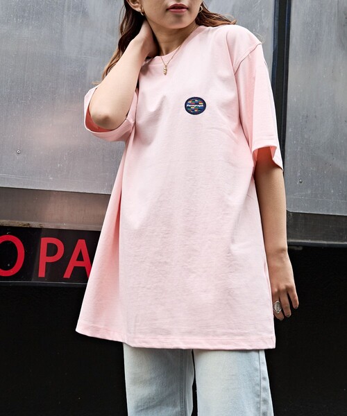 「Paragraph」 半袖Tシャツ フリ- ブルー メンズの画像