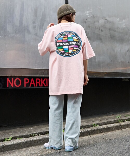「Paragraph」 半袖Tシャツ フリ- ブルー メンズの画像