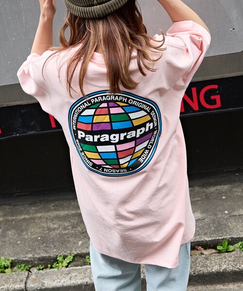 「Paragraph」 半袖Tシャツ フリ- ブルー メンズの画像
