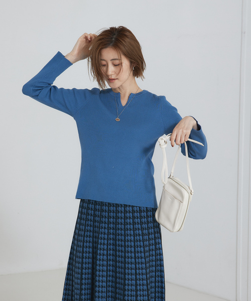 「abahouse mavie」 セットアップ フリー ブルー レディース_画像5