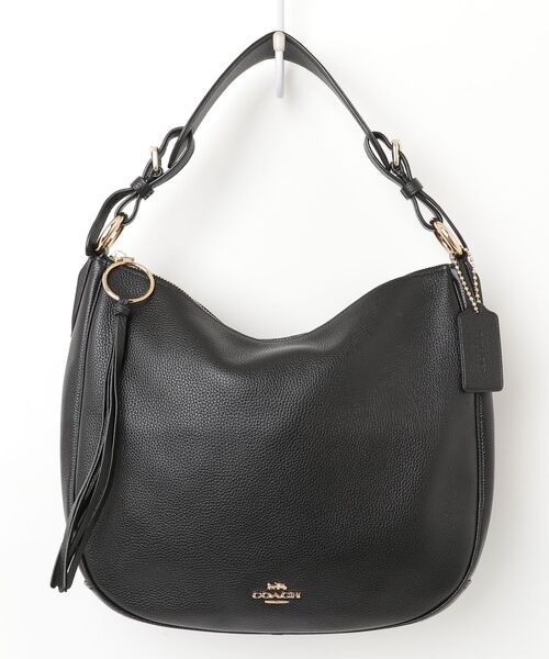 【1回のみ使用】COACHハンドバッグ黒 COACH（コーチ） ワンポイントハンドバッグ - ブラック レディース