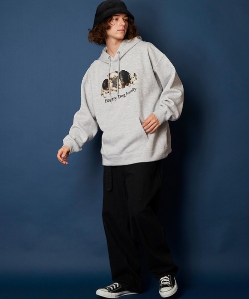 「unrelaxing」 プルオーバーパーカー FREE グリーン メンズ_画像6