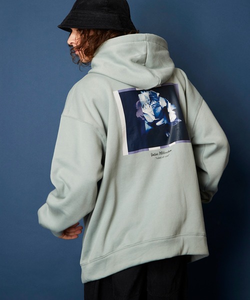 「unrelaxing」 プルオーバーパーカー FREE グリーン メンズ_画像8