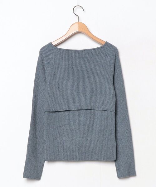 「Elishe」 長袖ニット FREE グレー レディース_画像2