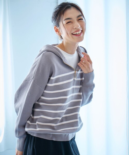 「ANY」 長袖ニット F ブラック レディース_画像3