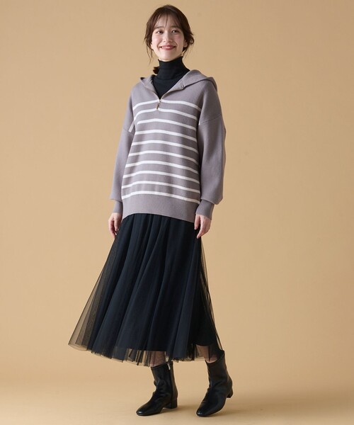 「ANY」 長袖ニット F ブラック レディース_画像7