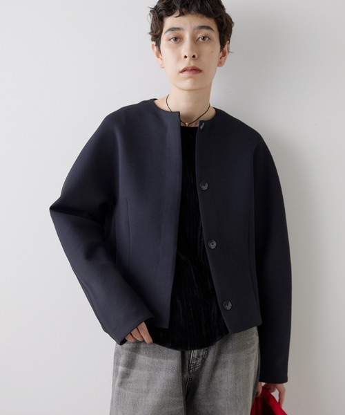 Whim Gazette（ウィム ガゼット） ノーカラージャケット FREE ブラック