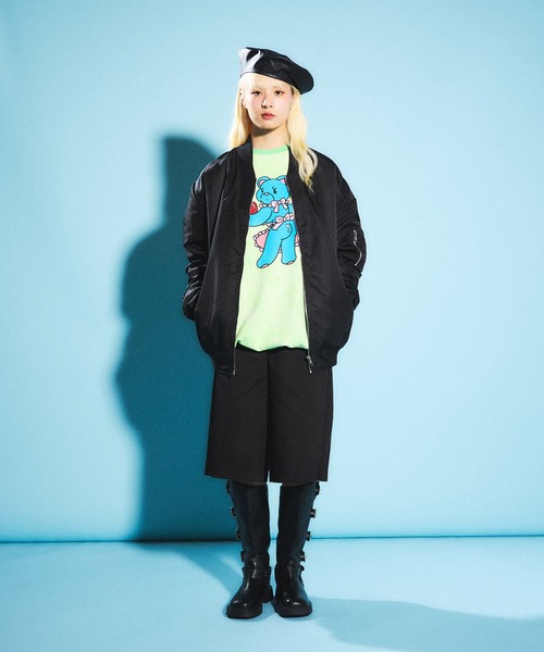 「PUNYUS」 ブルゾン 3 ブラック レディース_画像2