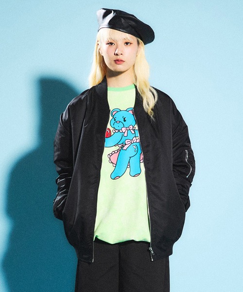 「PUNYUS」 ブルゾン 3 ブラック レディース_画像3