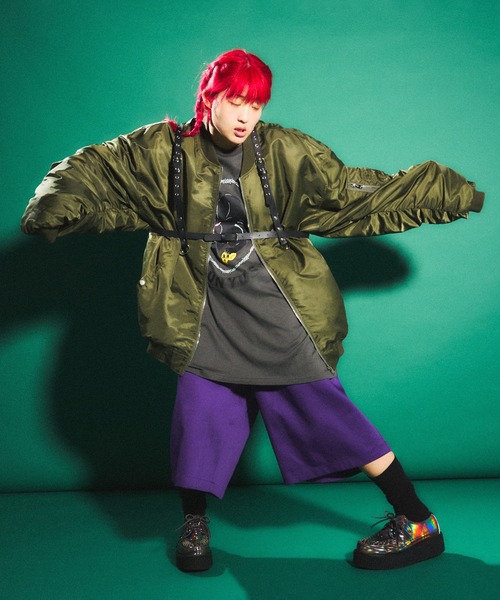 「PUNYUS」 ブルゾン 3 ブラック レディース_画像7