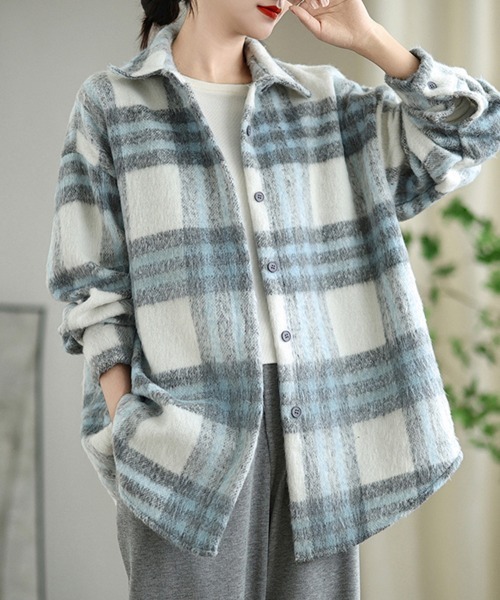 コート アウター チェック柄シャツジャケット レディース : ZOZOTOWN コート アウター チェック柄シャツジャケット レディース : ZOZOTOWN