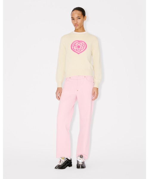 'KENZO Boke Heart' ジャンパー イン コットン ウール レディースの画像