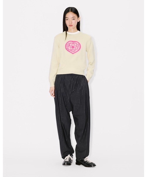 'KENZO Boke Heart' ジャンパー イン コットン ウール レディースの画像