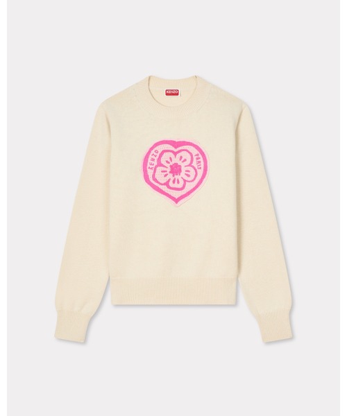 'KENZO Boke Heart' ジャンパー イン コットン ウール レディースの画像