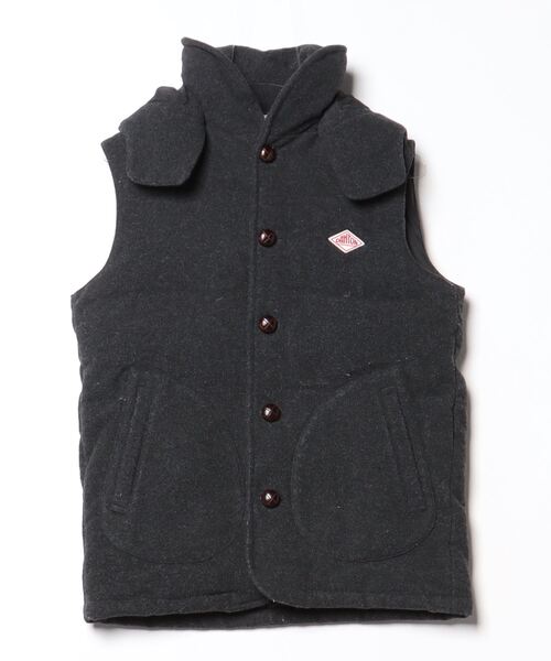 Danton（ダントン） ダウンベスト 40 グレー レディース : ZOZOTOWN