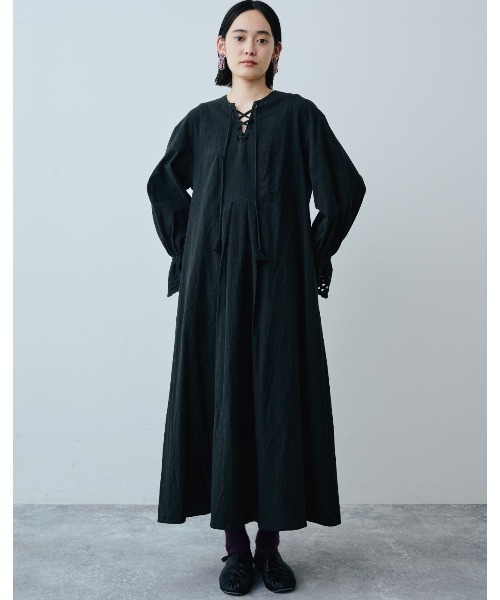 「MEDE19F」 長袖ワンピース NM アイボリー レディース_画像2