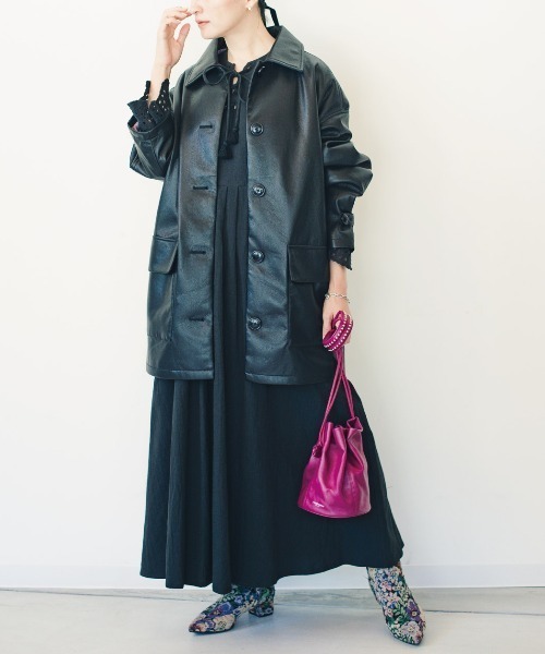 「MEDE19F」 長袖ワンピース NM アイボリー レディース_画像6