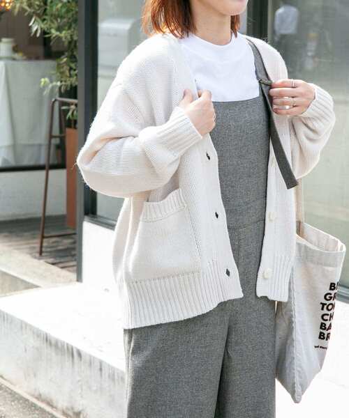 「FORK&SPOON」 ニットカーディガン 1 ブルー レディース_画像3