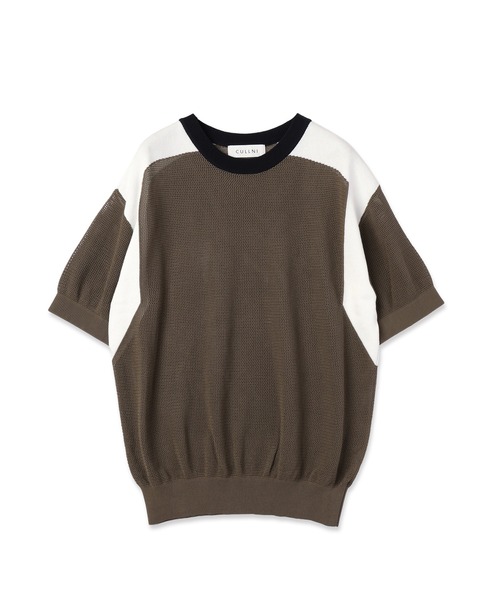 クルニ ニット CULLNI（クルニ） サマーニット セーター ニット Airy Mesh Contrast