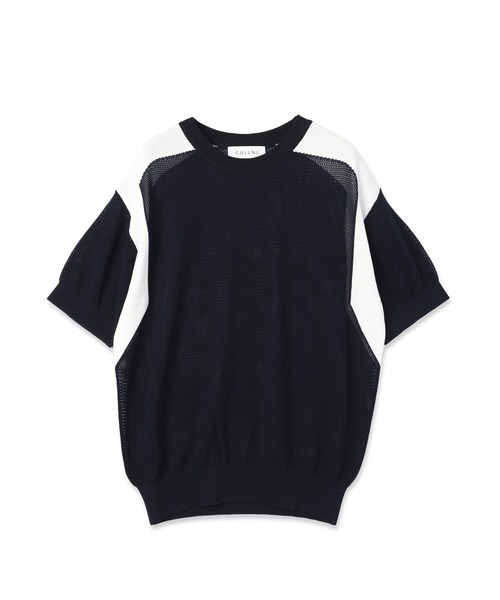 CULLNI（クルニ） サマーニット セーター ニット Airy Mesh Contrast