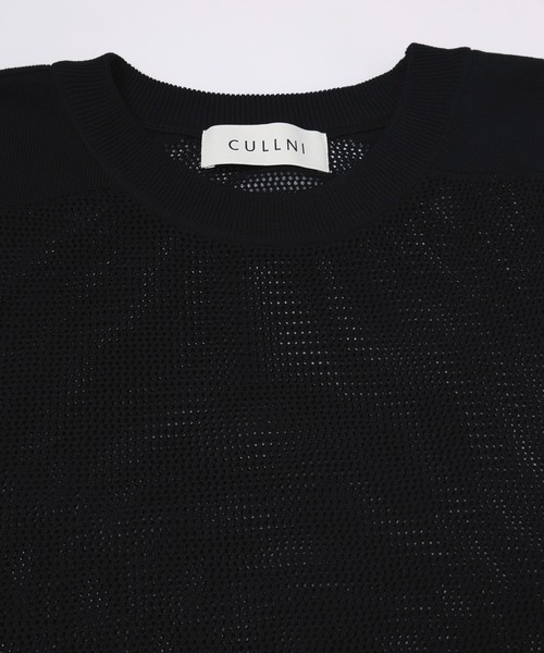 CULLNI（クルニ） サマーニット セーター ニット Airy Mesh Contrast