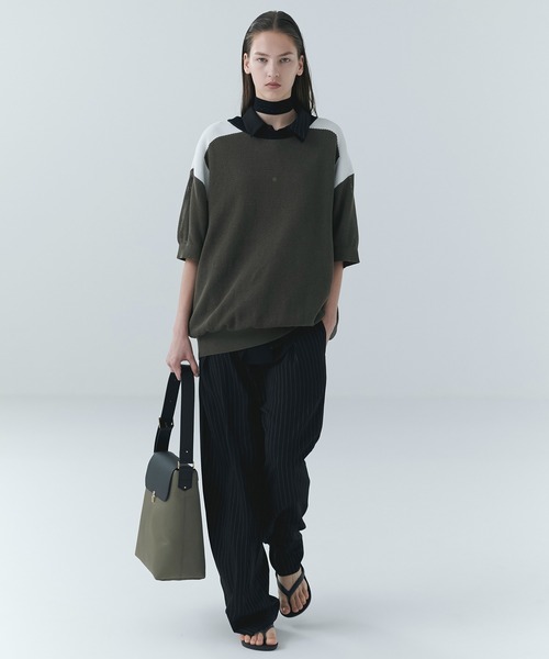CULLNI（クルニ） サマーニット セーター ニット Airy Mesh Contrast