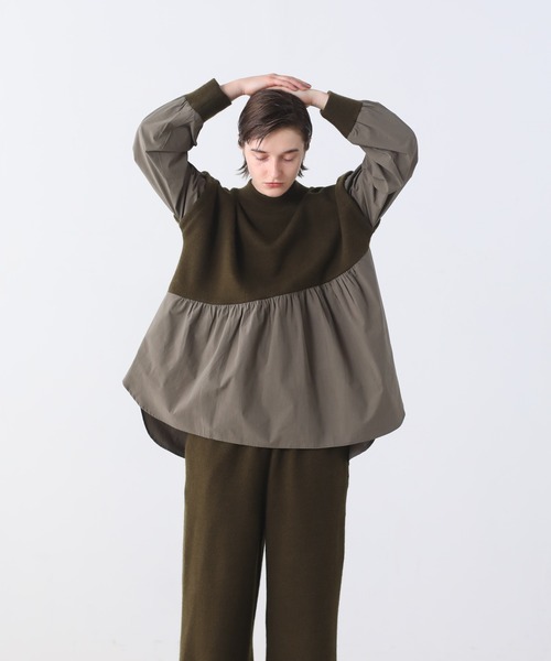 「Kelen」 長袖カットソー S バーガンディー レディース_画像6