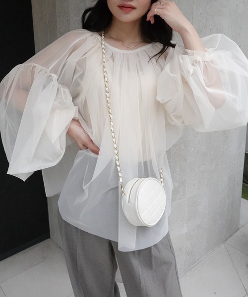 「CORNERS」 長袖ブラウス M アイボリー レディース_画像4