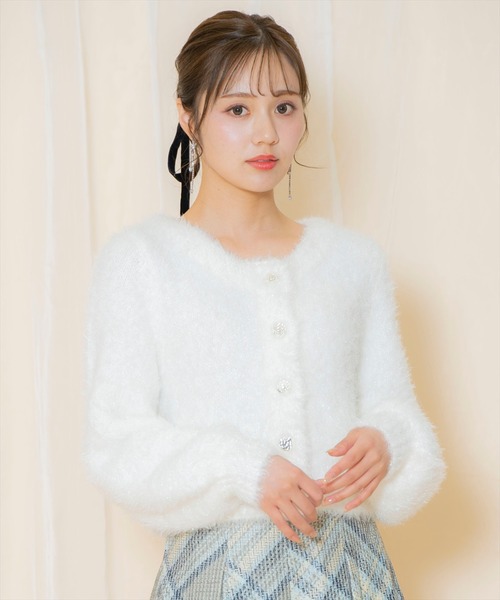 「WILLSELECTION」 ニットカーディガン FREE ベージュ レディース_画像4