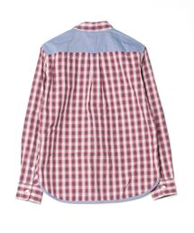 「40ct＆525」 チェック柄長袖シャツ 2 レッド メンズの画像2