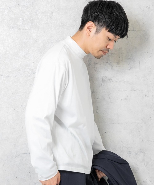 「URBAN RESEARCH ROSSO MEN」 長袖Tシャツ LARGE シルバー メンズ_画像2