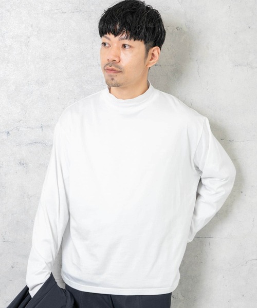 「URBAN RESEARCH ROSSO MEN」 長袖Tシャツ LARGE シルバー メンズ_画像3