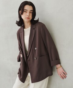 ジャケット テーラードジャケット 「結論シリーズ」シアーエアジャケット「size SHORTあり」 レディース