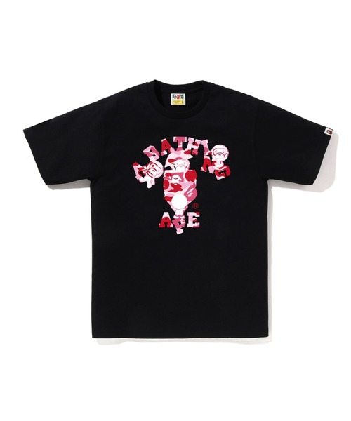 A BATHING APE（アベイシングエイプ） tシャツ ABC CAMO COLLEGE MILO