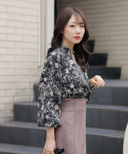 「LIPSERVICE」 長袖ブラウス FREE モカ レディース_画像2