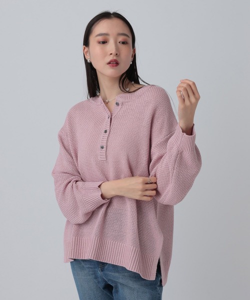 LEPSIM（レプシィム） ニット セーター 5ゲージカノコヘンリープル