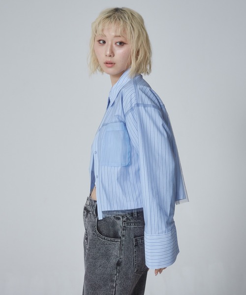 「ENVYM」 長袖シャツ FREE ホワイト系その他 レディース_画像2