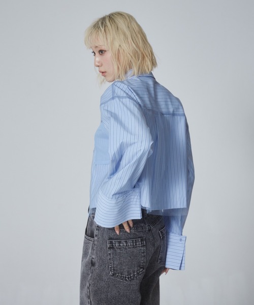 「ENVYM」 長袖シャツ FREE ホワイト系その他 レディース_画像3