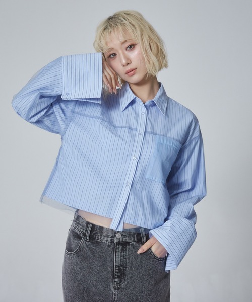 「ENVYM」 長袖シャツ FREE ホワイト系その他 レディース_画像5