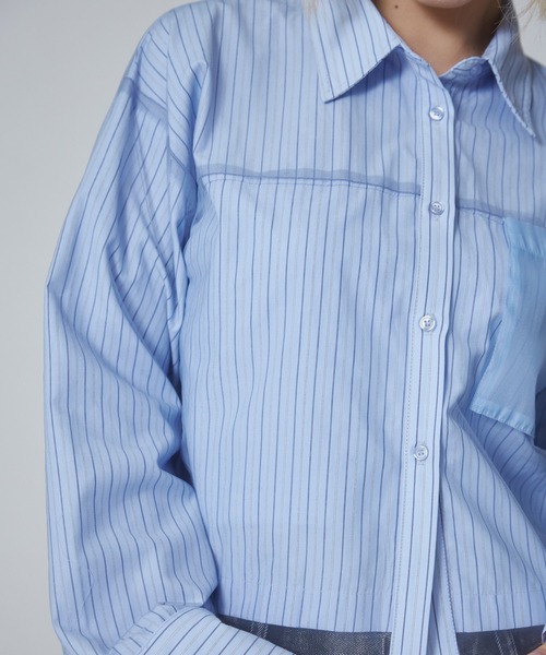 「ENVYM」 長袖シャツ FREE ホワイト系その他 レディース_画像8