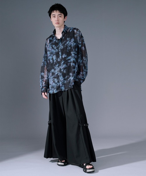 Ellno Loset（エルノロゼット） シャツ アソートデザインシアーシャツ