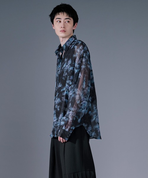 Ellno Loset（エルノロゼット） シャツ アソートデザインシアーシャツ